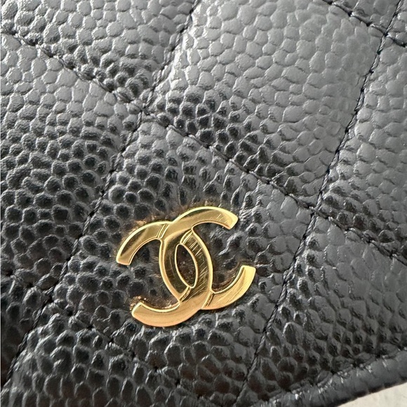 Chanel Black Quilted Leather Wallet on Chain - Picture 9 of 12